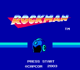 Rockman RX Title Screen